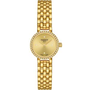 TISSOT Lovely Round with Brilliants Gold Dial 19.5mm Gold Stainless Steel Bracelet T140.009.63.026.00 - 45934