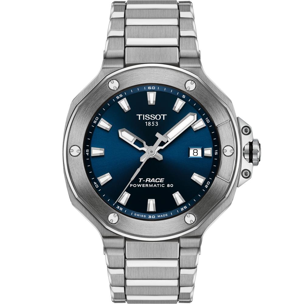 TISSOT T-Race Powermatic 80 Blue Dial 41mm Silver Stainless Steel Bracelet T141.807.11.041.00