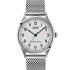 TISSOT Heritage Telemeter 1938 Automatic COSC Silver Dial 39mm Silver Stainless Steel Milanese Bracelet and Blue Leather Strap T142.464.16.032.00 - 2