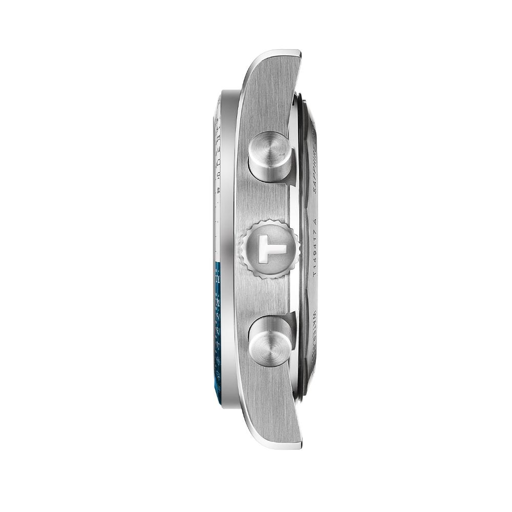 TISSOT PR516 Chronograph Quartz Blue Dial 40mm Silver Stainless Steel Bracelet T149.417.11.041.00