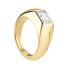 ROSEFIELD Octagon Zirconia RING Gold-Plated Stainless Steel JROZ54G-J936 - 0