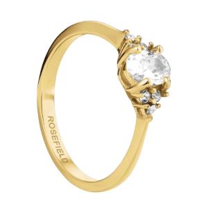 ROSEFIELD Vintage RING Gold-Plated Stainless Steel with Zircon Stones JRVO54G-J779 - 53707