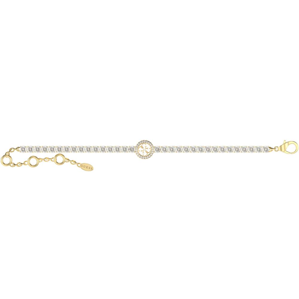 ΒΡΑΧΙΟΛΙ Paradise GUESS Jewellery από Επιχρυσωμένο Ανοξείδωτο Ατσάλι με Πέτρες Ζιργκόν JUBB05142JWYGL