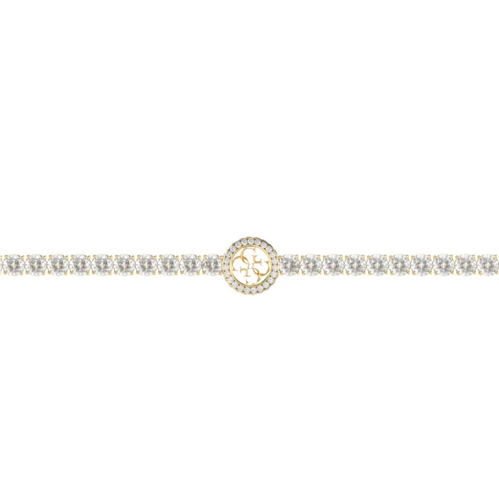 ΒΡΑΧΙΟΛΙ Paradise GUESS Jewellery από Επιχρυσωμένο Ανοξείδωτο Ατσάλι με Πέτρες Ζιργκόν JUBB05142JWYGL