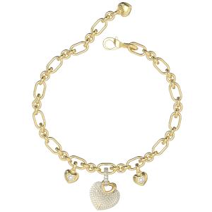 BRACELET Crazy in Love GUESS Jewellery Gold-Plated Stainless Steel with Zircon Stones JUBB05211JWYGL - 56512