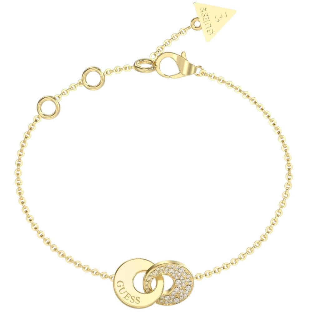 BRACELET Blooming Summer GUESS Jewellery Gold-Plated Stainless Steel with Zircon Stones JUBB05220JWYGL