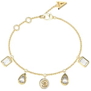 BRACELET 4G Light GUESS Jewellery Gold-Plated Stainless Steel with Zircon Stones JUBB05239JWYGL - 56522