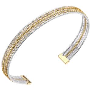 ΒΡΑΧΙΟΛΙ Kalybe GUESS Jewellery από Επιχρυσωμένο και Επιπλατυνωμένο Ανοξείδωτο Ατσάλι με Πέτρες Ζιργκόν JUBB05394JWYGRHL - 62573