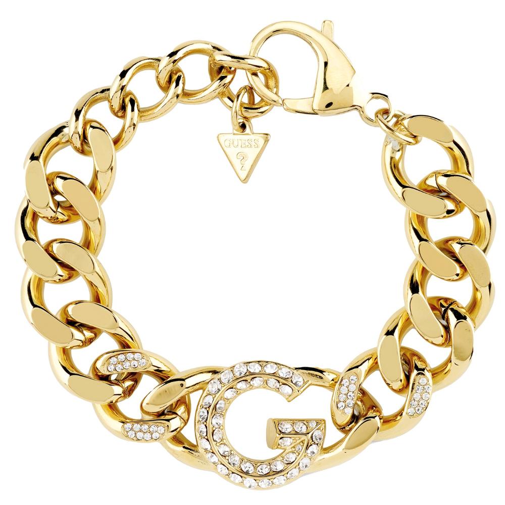 ΒΡΑΧΙΟΛΙ G Crystal GUESS Jewellery από Επιχρυσωμένο Ανοξείδωτο Ατσάλι με Πέτρες Ζιργκόν JUBB05433JWYGL
