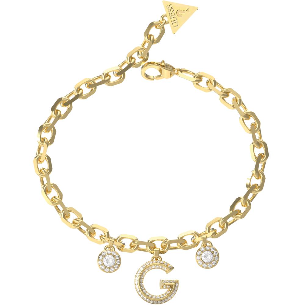 ΒΡΑΧΙΟΛΙ G Crystal GUESS Jewellery από Επιχρυσωμένο Ανοξείδωτο Ατσάλι με Πέτρες Ζιργκόν JUBB05445JWYGL
