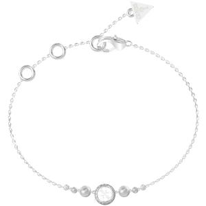 ΒΡΑΧΙΟΛΙ Tiny Pearly GUESS Jewellery από Ανοξείδωτο Ατσάλι με Πέτρες Ζιργκόν και Μαργαριτάρια JUBB05516JWRHL - 62614