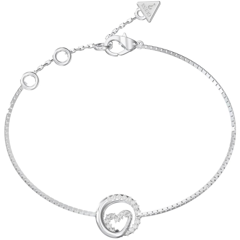 ΒΡΑΧΙΟΛΙ Iconique GUESS Jewellery από Ανοξείδωτο Ατσάλι με Πέτρες Ζιργκόν JUBB05527JWRHL