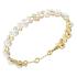 ΒΡΑΧΙΟΛΙ Tiny Pearly GUESS Jewellery από Επιχρυσωμένο Ανοξείδωτο Ατσάλι με Πέτρες Ζιργκόν και Μαργαριτάρια JUBB05577JWYGL - 0