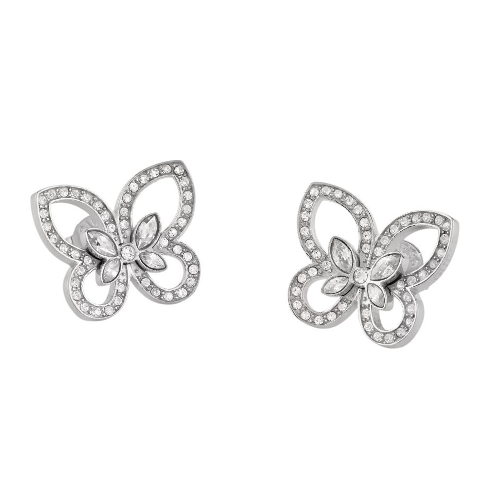 ΣΚΟΥΛΑΡΙΚΙΑ Lily GUESS Jewellery Ασημί Ανοξείδωτο Ατσάλι με Πέτρες Ζιργκόν JUBE05114JWRHT/U