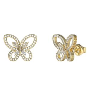 ΣΚΟΥΛΑΡΙΚΙΑ Lily GUESS Jewellery Επιχρυσωμένο Ανοξείδωτο Ατσάλι και Πέτρες Ζιργκόν JUBE05114JWYGT/U - 62663