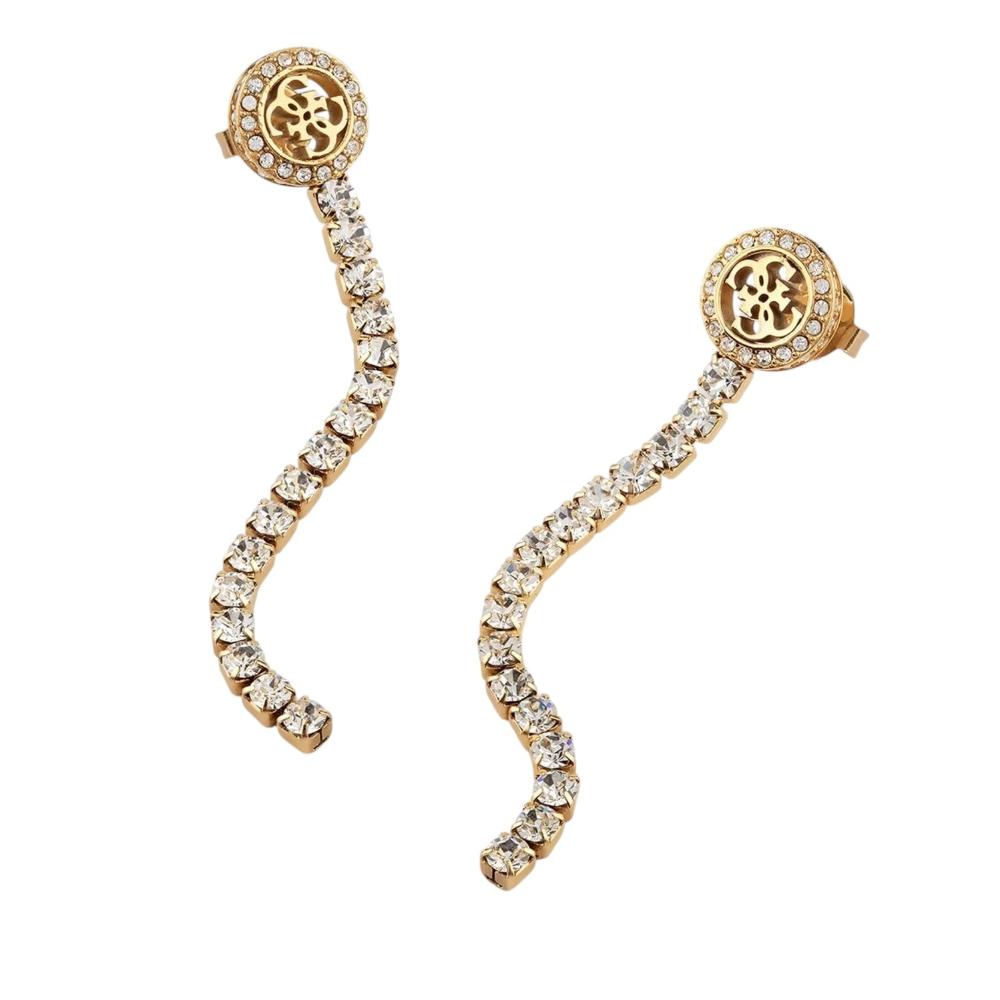 ΣΚΟΥΛΑΡΙΚΙΑ Paradise GUESS Jewellery Επιχρυσωμένο Ανοξείδωτο Ατσάλι και Πέτρες Ζιργκόν JUBE05144JWYGT/U