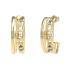 GUESS Jewellery 4G Light Hoop Earrings Gold Plated Stainless Steel with Zircon Stones JUBE05236JWYGT/U - 0