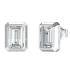 GUESS Jewellery 4G Light Solitaire Earrings from Stainless Steel with Zircon Stones JUBE05250JWRHT/U - 0