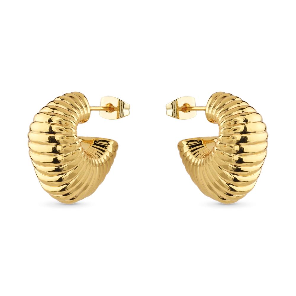 ΣΚΟΥΛΑΡΙΚΙΑ Κρίκοι Berbera GUESS Jewellery Επιχρυσωμένο Ανοξείδωτο Ατσάλι JUBE05337JWYGT/U