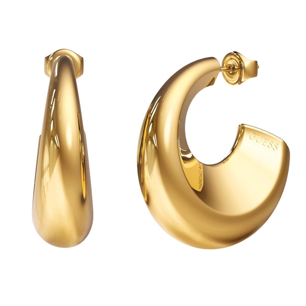 ΣΚΟΥΛΑΡΙΚΙΑ Κρίκοι Berbera GUESS Jewellery Επιχρυσωμένο Ανοξείδωτο Ατσάλι JUBE05338JWYGT/U