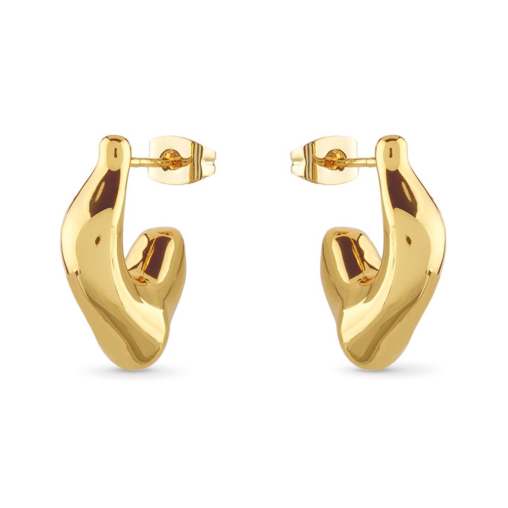 ΣΚΟΥΛΑΡΙΚΙΑ Κρίκοι Berbera GUESS Jewellery Επιχρυσωμένο Ανοξείδωτο Ατσάλι JUBE05342JWYGT/U