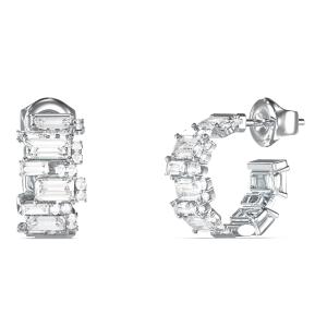 ΣΚΟΥΛΑΡΙΚΙΑ Κρίκοι Chandelier GUESS Jewellery Ασημί Ανοξείδωτο Ατσάλι με Πέτρες Ζιργκόν JUBE05354JWRHT/U - 62690