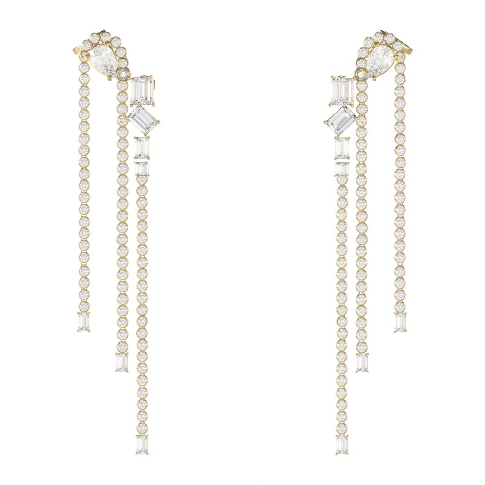 ΣΚΟΥΛΑΡΙΚΙΑ Chandelier GUESS Jewellery Επιχρυσωμένο Ανοξείδωτο Ατσάλι και Πέτρες Ζιργκόν JUBE05362JWYGT/U