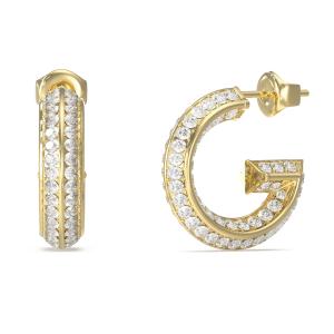 ΣΚΟΥΛΑΡΙΚΙΑ Πετράτα G Crystal GUESS Jewellery Επιχρυσωμένο Ανοξείδωτο Ατσάλι και Πέτρες Ζιργκόν JUBE05444JWYGT/U - 62741