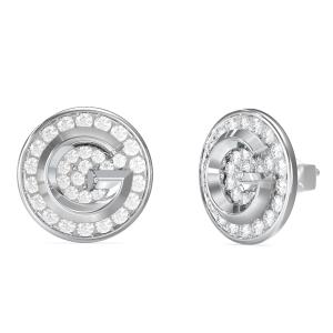 ΣΚΟΥΛΑΡΙΚΙΑ G Crystal GUESS Jewellery Ασημί Ανοξείδωτο Ατσάλι με Πέτρες Ζιργκόν JUBE05448JWRHT/U - 62744