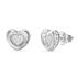 ΣΚΟΥΛΑΡΙΚΙΑ L.O.V.E. GUESS Jewellery Ασημί Ανοξείδωτο Ατσάλι με Πέτρες Ζιργκόν JUBE05466JWRHT/U - 0