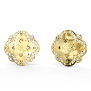 ΣΚΟΥΛΑΡΙΚΙΑ Wildflower GUESS Jewellery Επιχρυσωμένο Ανοξείδωτο Ατσάλι και Πέτρες Ζιργκόν JUBE05510JWYGT/U - 62756