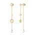 ΣΚΟΥΛΑΡΙΚΙΑ Κρεμαστά Tiny Pearly GUESS Jewellery Επιχρυσωμένο Ανοξείδωτο Ατσάλι με Πέτρες Ζιργκόν και Μαργαριτάρια JUBE05513JWYGT/U - 0