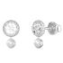 ΣΚΟΥΛΑΡΙΚΙΑ Tiny Pearly GUESS Jewellery Ασημί Ανοξείδωτο Ατσάλι με Πέτρες Ζιργκόν με Μαργαριτάρια JUBE05517JWRHT/U - 0