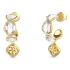 ΣΚΟΥΛΑΡΙΚΙΑ Κρίκοι GUESS Jewellery Επιχρυσωμένο Ανοξείδωτο Ατσάλι με Πέτρες Ζιργκόν JUBE05571JWYGT/U - 0