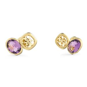 ΣΚΟΥΛΑΡΙΚΙΑ GUESS Jewellery Επιχρυσωμένο Ανοξείδωτο Ατσάλι με Πέτρες Ζιργκόν JUBE05572JWYGMCT/U - 62783
