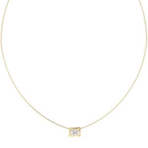 GUESS Jewellery Bamboo Necklace from Gold Plated Stainless Steel with Zircon Stones JUBN05170JWYGT/U - 56572