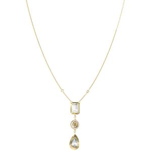 GUESS Jewellery 4G Light Necklace from Gold Plated Stainless Steel with Zircon Stones JUBN05234JWYGT/U - 56580