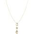 GUESS Jewellery 4G Light Necklace from Gold Plated Stainless Steel with Zircon Stones JUBN05234JWYGT/U - 0