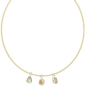 GUESS Jewellery 4G Light Necklace from Gold Plated Stainless Steel with Zircon Stones JUBN05240JWYGT/U - 56586