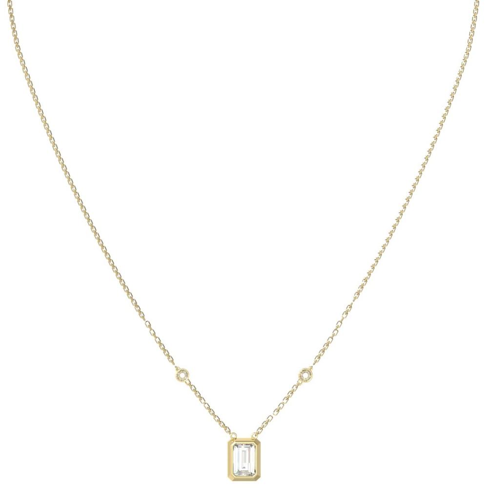 GUESS Jewellery 4G Light Necklace from Gold Plated Stainless Steel with Zircon Stones JUBN05249JWYGT/U