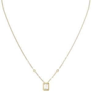 GUESS Jewellery 4G Light Necklace from Gold Plated Stainless Steel with Zircon Stones JUBN05249JWYGT/U - 56591