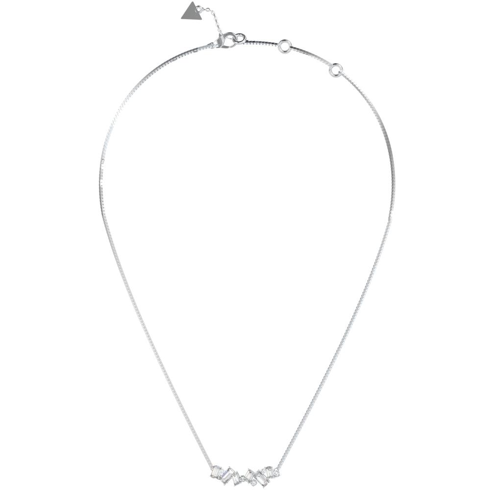ΚΟΛΙΕ Chandelier GUESS Jewellery από Ανοξείδωτο Ατσάλι με Πέτρες Ζιργκόν JUBN05358JWRHT/U