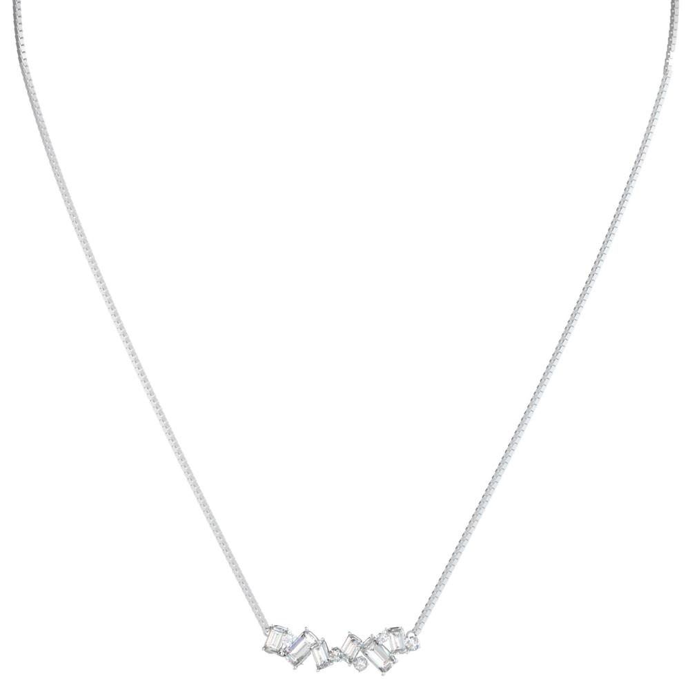 ΚΟΛΙΕ Chandelier GUESS Jewellery από Ανοξείδωτο Ατσάλι με Πέτρες Ζιργκόν JUBN05358JWRHT/U