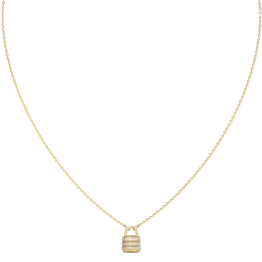 ΚΟΛΙΕ My Secret GUESS Jewellery από Επιχρυσωμένο Ανοξείδωτο Ατσάλι με Πέτρες Ζιργκόν JUBN05417JWYGT/U