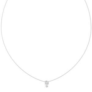ΚΟΛΙΕ L.O.V.E. GUESS Jewellery από Ανοξείδωτο Ατσάλι με Πέτρες Ζιργκόν JUBN05467JWRHT/U - 62817