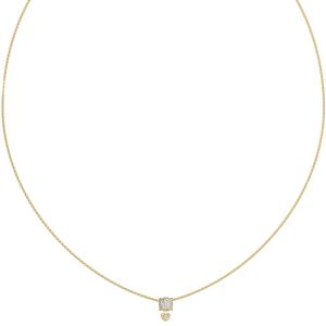 ΚΟΛΙΕ L.O.V.E. GUESS Jewellery από Επιχρυσωμένο Ανοξείδωτο Ατσάλι με Πέτρες Ζιργκόν JUBN05467JWYGT/U - 62821