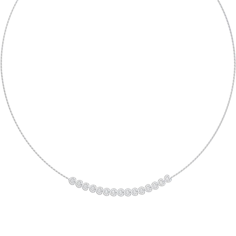 ΚΟΛΙΕ L.O.V.E. GUESS Jewellery από Ανοξείδωτο Ατσάλι με Πέτρες Ζιργκόν JUBN05471JWRHT/U