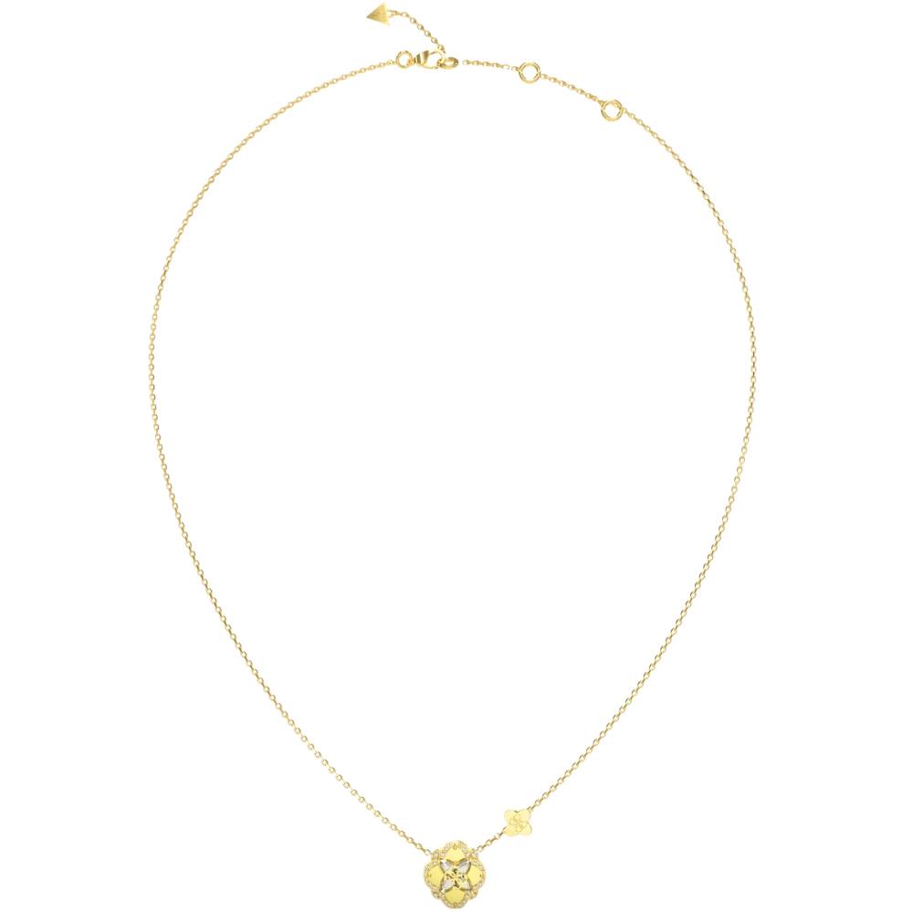 ΚΟΛΙΕ Wildflower GUESS Jewellery από Επιχρυσωμένο Ανοξείδωτο Ατσάλι με Πέτρες Ζιργκόν JUBN05502JWYGT/U