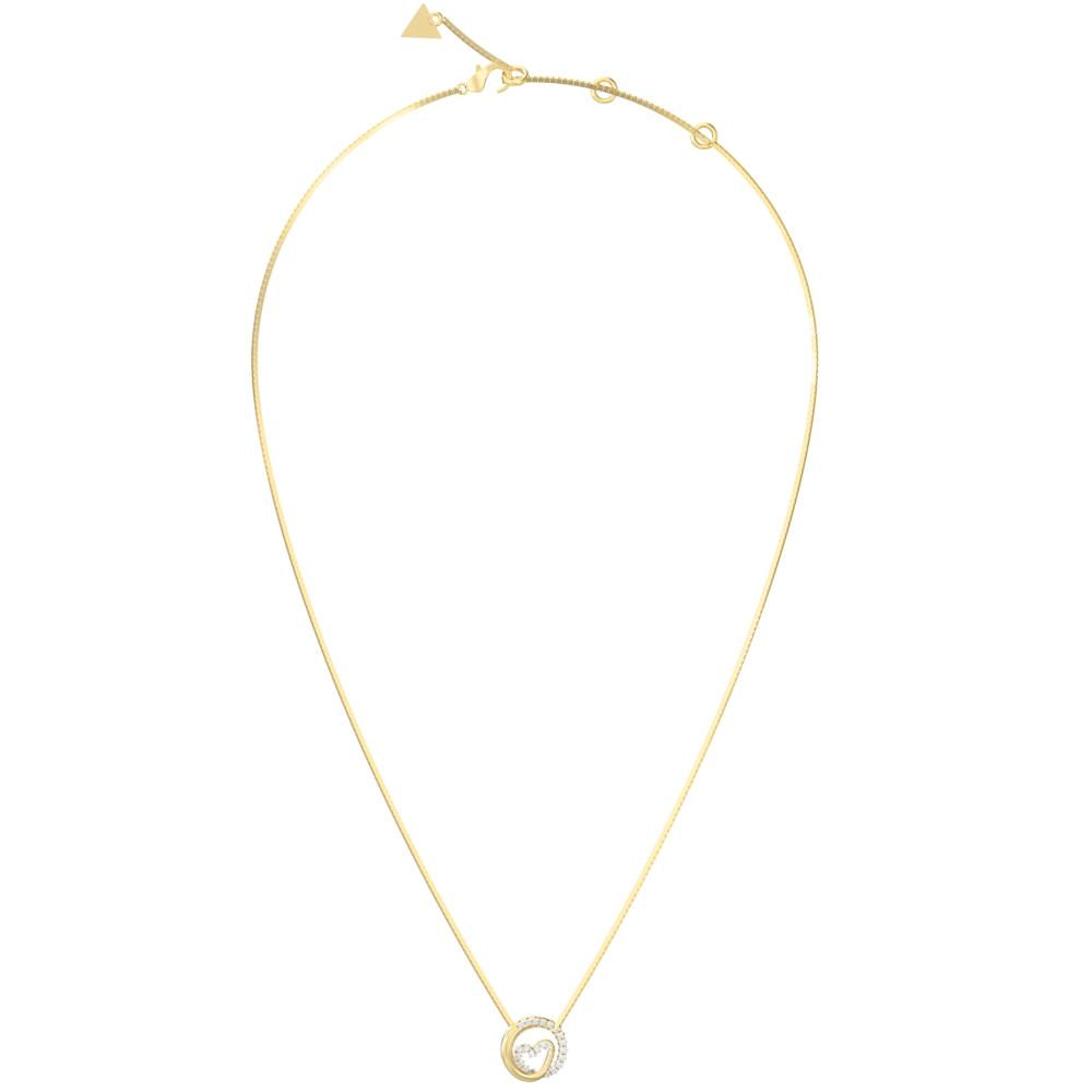 ΚΟΛΙΕ Iconique GUESS Jewellery από Επιχρυσωμένο Ανοξείδωτο Ατσάλι με Πέτρες Ζιργκόν JUBN05526JWYGT/U