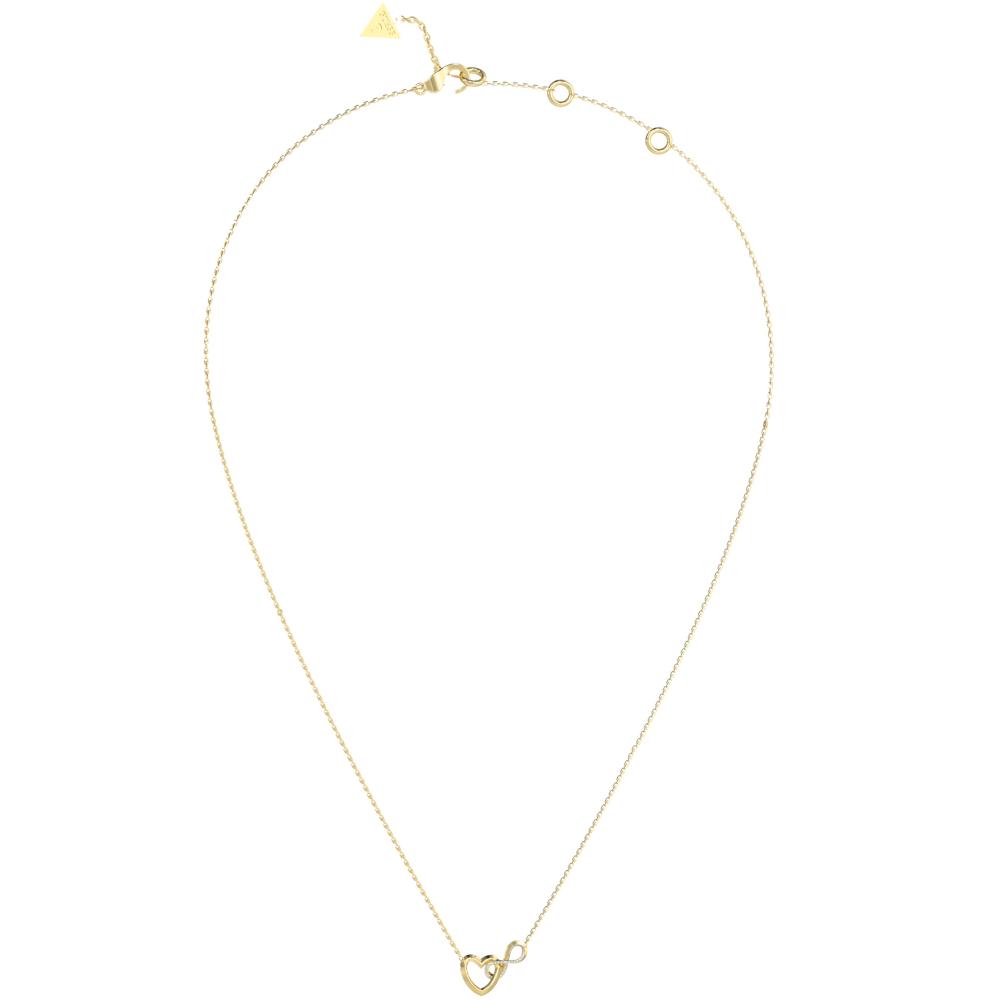 ΚΟΛΙΕ Iconique GUESS Jewellery από Επιχρυσωμένο Ανοξείδωτο Ατσάλι με Πέτρες Ζιργκόν JUBN05530JWYGT/U